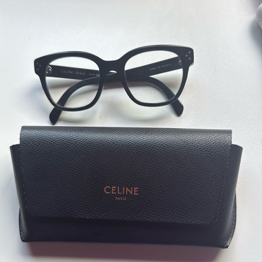 Celine 3 Dots Women's Black Eye Eyeglasses Frames Designer Luxury All Seasons